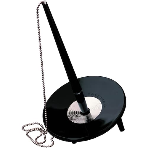 BALLOGRAF Kulpenna, Epoca Bank Deskset, spets på 1 mm, svart pennkropp med blått bläck