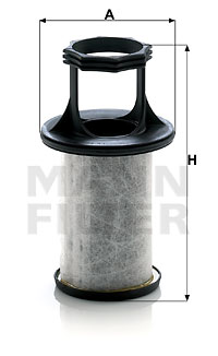Filter, vevhusventilation MANN-FILTER LC 5001 x