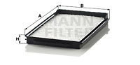 Kupéfilter MANN-FILTER CU 1806-2