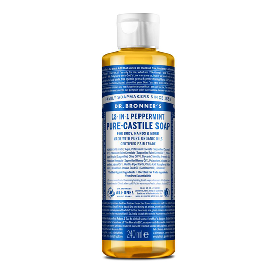 Dr. Bronner's Peppermint Liquid Soap 240 ml