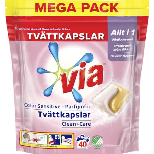 VIA Tvättkapslar Duo Color Sensitive