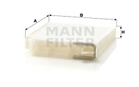 Kupéfilter MANN-FILTER CU 1829