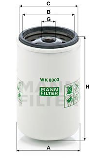 Bränslefilter MANN-FILTER WK 8003 x