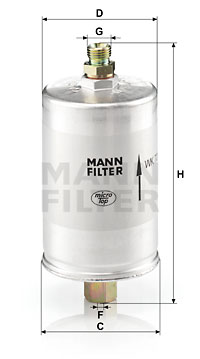 Bränslefilter MANN-FILTER WK 726