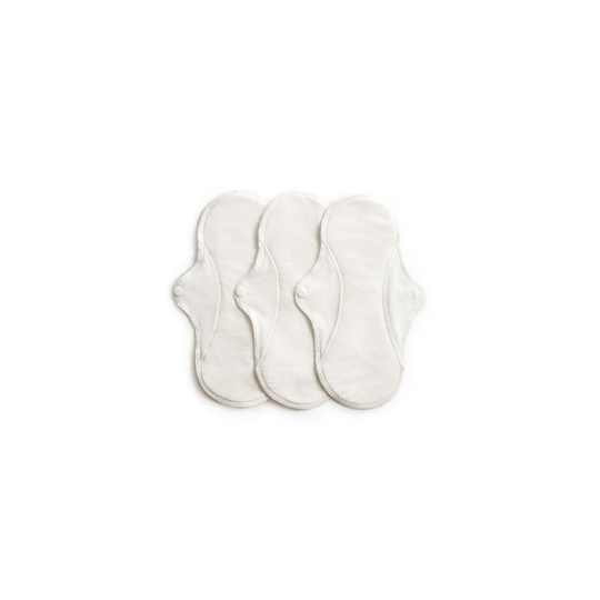 Imse Ekologiska Tygbindor Active Dag/normal, 3-pack Natural