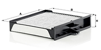 Kupéfilter MANN-FILTER CUK 2430
