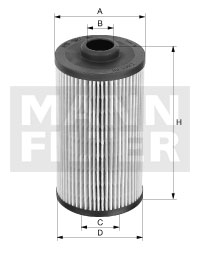 Filter, drifthydraulik MANN-FILTER HD 419/1