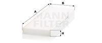 Kupéfilter MANN-FILTER CU 45 004