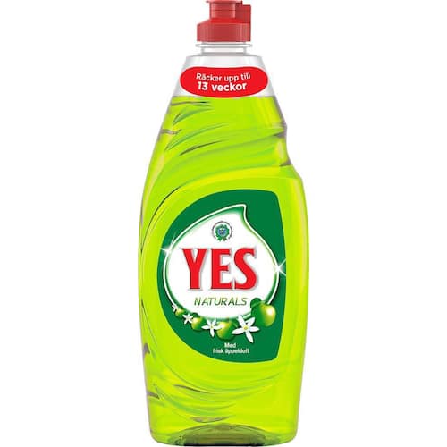 Yes Handdiskmedel Naturals, flaska, 650 ml, äppeldoft, koncentrerat