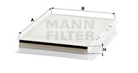 Kupéfilter MANN-FILTER CU 2839