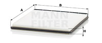 Kupéfilter MANN-FILTER CU 2734
