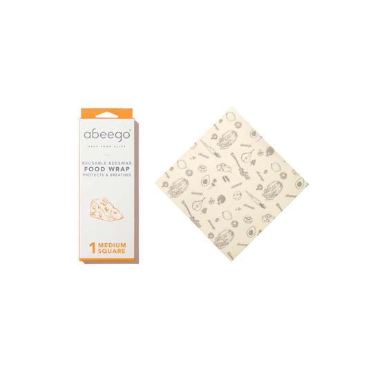 Abeego Beeswax Food Wrap - Square, 1 st Medium
