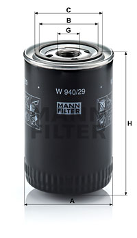 Oljefilter MANN-FILTER W 940/29