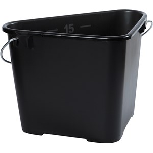 Foder- och Vattenhink Trican svart, 17 l