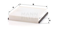 Kupéfilter MANN-FILTER CU 1931-2