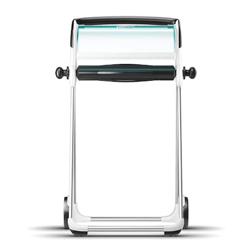 Tork Dispenser golvställ W1 Performance, manuellt flyttbar, vit och turkos, 101 x 64,6 x 53 cm