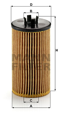 Oljefilter MANN-FILTER HU 612/2 x