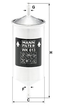 Bränslefilter MANN-FILTER WK 613