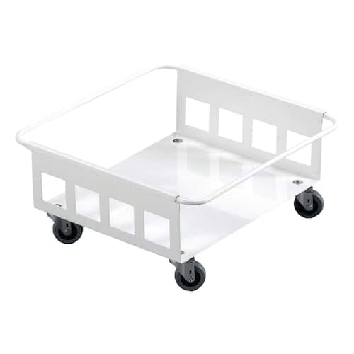 Durable Vagn, DURABIN 90 L, överdragen metall, 385 x 395 x 180 mm, vit