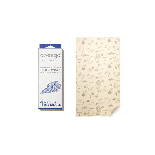 Abeego Beeswax Food Wrap - Rectangle, 1 st Medium