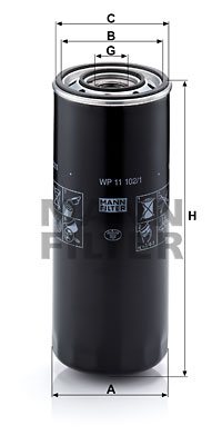 Oljefilter MANN-FILTER WP 11 102/1-2
