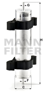 Bränslefilter MANN-FILTER WK 521/2