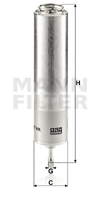 Bränslefilter MANN-FILTER WK 5001