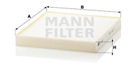 Kupéfilter MANN-FILTER CU 2227