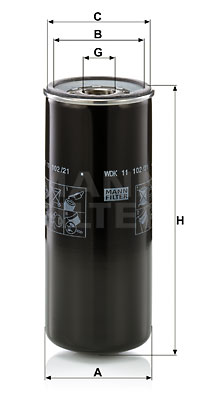 Bränslefilter MANN-FILTER WDK 11 102/21