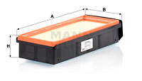 Luftfilter MANN-FILTER C 37 009