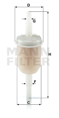Bränslefilter MANN-FILTER WK 31/2 (10)