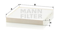 Kupéfilter MANN-FILTER CU 2349