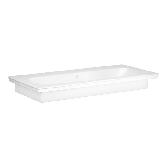 Gustavsberg Artic Tvättställ 100 cm, för kommod 2 st. blandarhål