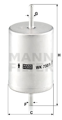 Bränslefilter MANN-FILTER WK 730/5