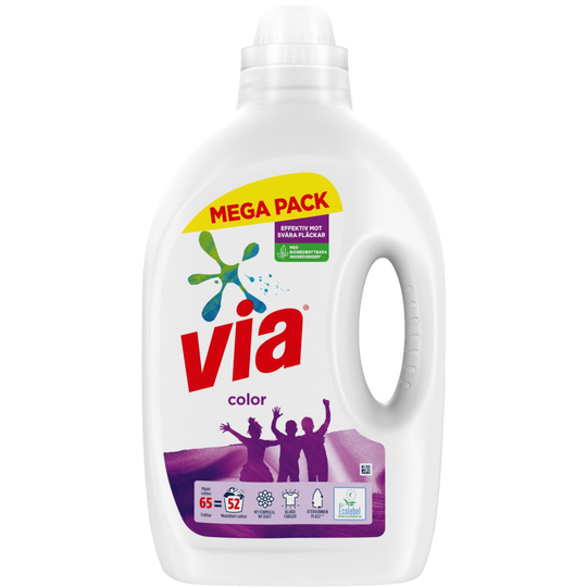 via Colour Tvättmedel Mega Pack 2,6 liter