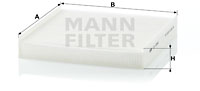Kupéfilter MANN-FILTER CU 2245