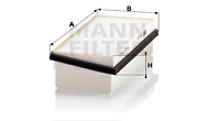 Kupéfilter MANN-FILTER CU 2224-2