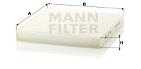Kupéfilter MANN-FILTER CU 27 008