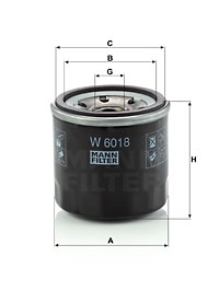 Oljefilter MANN-FILTER W 6018