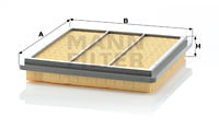 Luftfilter MANN-FILTER C 2332