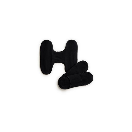 Imse Ekologiska Tygbindor utan knappar - Black, 3-pack