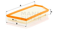 Luftfilter MANN-FILTER C 45 004