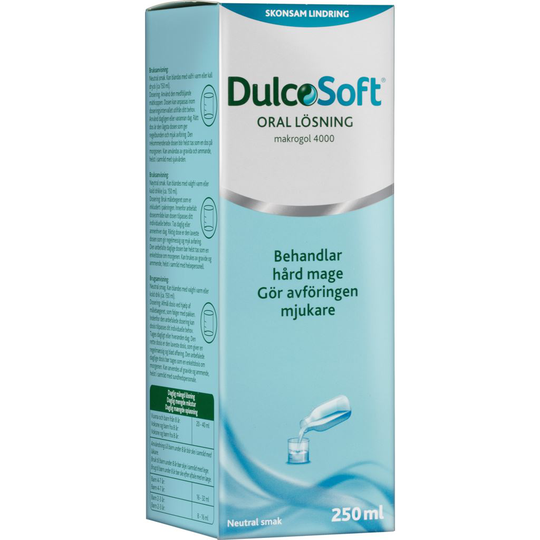 DulcoSoft Makrogol 4000, flaska 250 ml