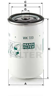 Bränslefilter MANN-FILTER WK 723