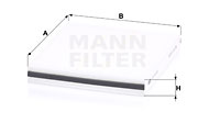 Kupéfilter MANN-FILTER CU 22 003