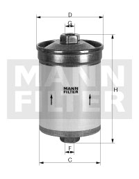 Bränslefilter MANN-FILTER WK 830/5
