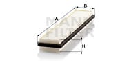 Kupéfilter MANN-FILTER CU 5044