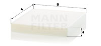 Kupéfilter MANN-FILTER CU 26 021