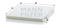 Kupéfilter MANN-FILTER CU 2434
