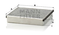 Kupéfilter MANN-FILTER CUK 1931-2